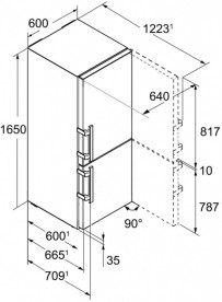 Двухкамерный холодильник Liebherr CNef 3735 Comfort NoFrost нержавеющая сталь SmartSteel/сталь серебристый CNef 3735