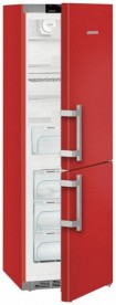 Двокамерний холодильник Liebherr CNfr 4335 Comfort NoFrost сталь червоний CNfr 4335-21 001