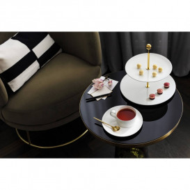 Дворівневий піднос Villeroy & Boch MetroChic blanc Gifts 27.5 см білий 10-4482-7880