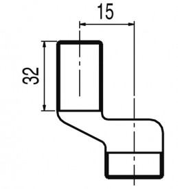 Эксцентрик для смесителей Tres 12-18 см хром 9134786