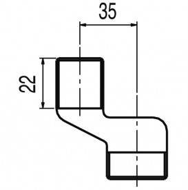 Эксцентрик для смесителей Tres 8-22 см хром 9134787
