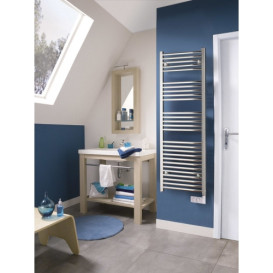 Электрический полотенцесушитель Atlantic 2012 1453х480х100 мм 500 Вт сталь хром 850405