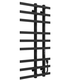 Электрический полотенцесушитель Deffi Atena П9 150х1000 правое подключение черный A.AT.100.15.9.E.B.R.2