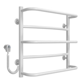 Електрична сушарка для рушників Deffi Аквамікс П5 400х500 ліве підключення білий C.AM.50.40.5.E.W.L.5