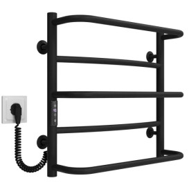 Електрична сушарка для рушників Deffi Аквамікс П5 400х500 ліве підключення JD03 чорний C.AM.50.40.5.E.B.L.1