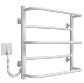 Электрический полотенцесушитель Deffi Аквамикс П5 400х500 левое подключение WD03 белый C.AM.50.40.5.E.W.L.3