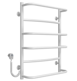 Электрический полотенцесушитель Deffi Аквамикс П6 400х700 левое подключение белый C.AM.70.40.6.E.W.L.5