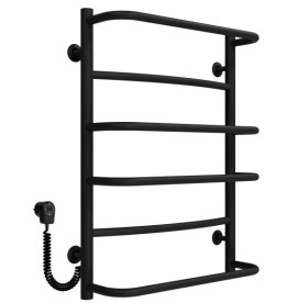 Електросушарка для рушників Deffi Аквамікс П6 400х700 ліве підключення чорний C.AM.70.40.6.E.B.L.5