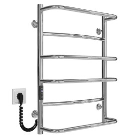 Електрична сушарка для рушників Deffi Аквамікс П6 400х700 ліве підключення JD03 хром C.AM.70.40.6.E.C.L.1