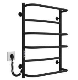 Електросушарка для рушників Deffi Аквамікс П6 400х700 ліве підключення JD03 чорний C.AM.70.40.6.E.B.L.1