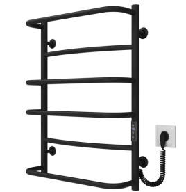 Электрический полотенцесушитель Deffi Аквамикс П6 400х700 правое подключение JD03 черный C.AM.70.40.6.E.B.R.1