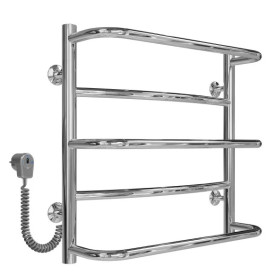 Электрический полотенцесушитель Deffi Аквамикс П5 500х500 левое подключение хром C.AM.50.50.5.E.C.L.5