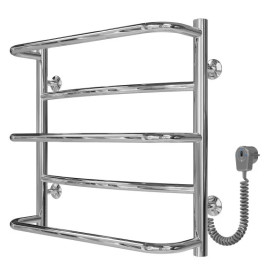 Електрична сушарка для рушників Deffi Аквамікс П5 500х500 праве підключення хром C.AM.50.50.5.E.C.R.5