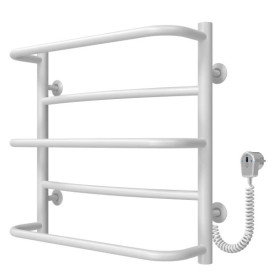 Электрический полотенцесушитель Deffi Аквамикс П5 500х500 правое подключение белый C.AM.50.50.5.E.W.R.5