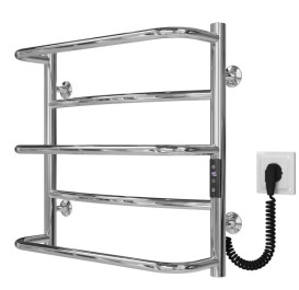 Електрична сушарка для рушників Deffi Аквамікс П5 500х500 праве підключення JD03 хром C.AM.50.50.5.E.C.R.1