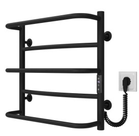 Электрический полотенцесушитель Deffi Аквамикс П5 500х500 правое подключение JD03 черный C.AM.50.50.5.E.B.R.1
