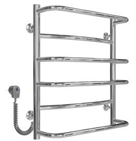 Електрична сушарка для рушників Deffi Аквамікс П6 500х600 ліве підключення хром C.AM.60.50.6.E.C.L.5