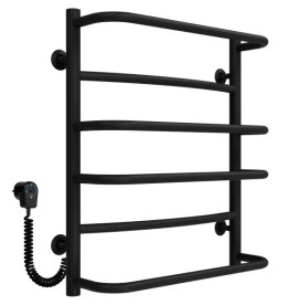 Електросушарка для рушників Deffi Аквамікс П6 500х600 ліве підключення чорний C.AM.60.50.6.E.B.L.5