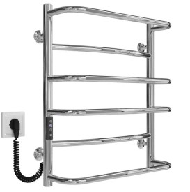 Электрический полотенцесушитель Deffi Аквамикс П6 500х600 левое подключение JD03 хром C.AM.60.50.6.E.C.L.1