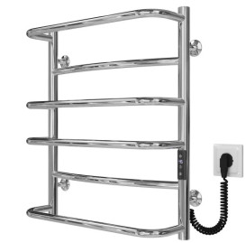 Електрична сушарка для рушників Deffi Аквамікс П6 500х600 праве підключення JD03 хром C.AM.60.50.6.E.C.R.1