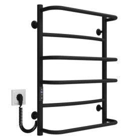 Електросушарка для рушників Deffi Аквамікс П6 500х700 ліве підключення JD03 чорний C.AM.70.50.6.E.B.L.1