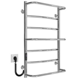 Електрична сушарка для рушників Deffi Аквамікс П7 500х800 ліве підключення JD03 хром C.AM.80.50.7.E.C.L.1