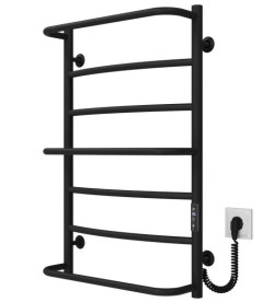Электрический полотенцесушитель Deffi Аквамикс П7 500х800 правое подключение JD03 черный C.AM.80.50.7.E.B.R.1
