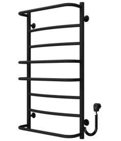 Електросушарка для рушників Deffi Аквамікс П8 500х900 праве підключення чорний C.AM.90.50.8.E.B.R.5