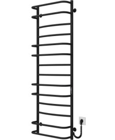 Електрична сушарка для рушників Deffi Аквамікс П14 500х1500 праве підключення JD03 чорний C.AM.150.50.14.E.B.R.1