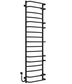 Електрична сушарка для рушників Deffi Аквамікс П17 500х1800 ліве підключення чорний C.AM.180.50.17.E.B.L.5