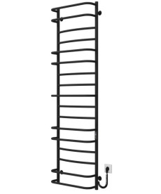 Электрический полотенцесушитель Deffi Аквамикс П17 500х1800 правое подключение JD03 черный C.AM.180.50.17.E.B.R.1