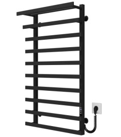 Електрична сушарка для рушників Deffi Agata П10 400x1000 праве підключення JD04 чорний A.AG.100.40.10.E.B.R.4