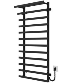 Электрический полотенцесушитель Deffi Agata П12 400x1200 правое подключение JD04 черный A.AG.120.40.12.E.B.R.4