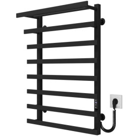 Электрический полотенцесушитель Deffi Agata П8 500x800 правое подключение JD04 черный A.AG.80.50.8.E.B.R.4