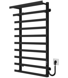 Электрический полотенцесушитель Deffi Agata П10 500x1000 правое подключение JD04 черный A.AG.100.50.10.E.B.R.4