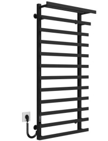 Электрический полотенцесушитель Deffi Agata П12 500x1200 левое подключение JD04 черный A.AG.120.50.12.E.B.L.4