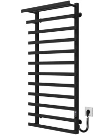 Электрический полотенцесушитель Deffi Agata П12 500x1200 правое подключение JD04 черный A.AG.120.50.12.E.B.R.4