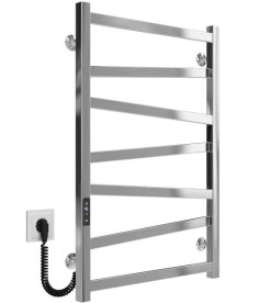 Электрический полотенцесушитель Deffi Alpha П7 500х800 левое подключение JD04 хром A.AL.80.50.7.E.C.L.2