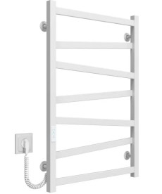Электрический полотенцесушитель Deffi Alpha П7 500х800 левое подключение WD04 белый A.AL.80.50.7.E.W.L.4