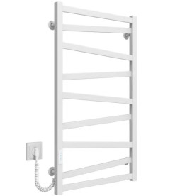 Електрична сушарка для рушників Deffi Alpha П9 500х900 ліве підключення WD04 білий A.AL.90.50.9.E.W.L.4