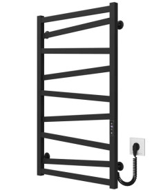 Электрический полотенцесушитель Deffi Alpha П9 500х900 правое подключение JD04 черный A.AL.90.50.9.E.B.R.2