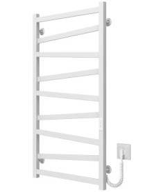 Електрична сушарка для рушників Deffi Alpha П9 500х1000 праве підключення WD04 білий A.AL.100.50.9.E.W.R.4