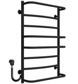 Електрична сушарка для рушників Deffi Аквамікс П8 500х800 ліве підключення EF16 чорний D.AM.80.50.8.E.B.L.5