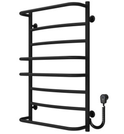 Електрична сушарка для рушників Deffi Аквамікс П8 500х800 праве підключення EF16 чорний D.AM.80.50.8.E.B.R.5