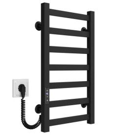 Электрический полотенцесушитель Deffi Avast П7 300х600 левое подключение JD04 черный B.AV.60.30.7.E.B.L.2