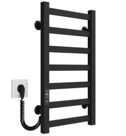 Электрический полотенцесушитель Deffi Avast П7 400х600 левое подключение JD04 черный B.AV.60.40.7.E.B.L.2