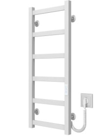 Электрический полотенцесушитель Deffi Avast П6 400х800 правое подключение WD04 белый B.AV.80.40.6.E.W.R.3