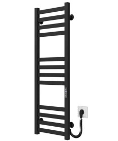 Электрический полотенцесушитель Deffi Avast П12 400х1000 правое подключение JD04 черный B.AV.100.40.12.E.B.R.2