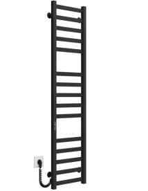 Электрический полотенцесушитель Deffi Avast П15 400х1400 левое подключение JD04 черный B.AV.140.40.15.E.B.L.2