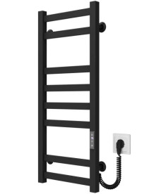 Сушарка для рушників електрична Deffi Avast П8 450х800 праве підключення JD04 чорний B.AV.80.45.8.E.B.R.2